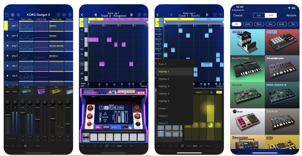 Korg iOS music appsの画像