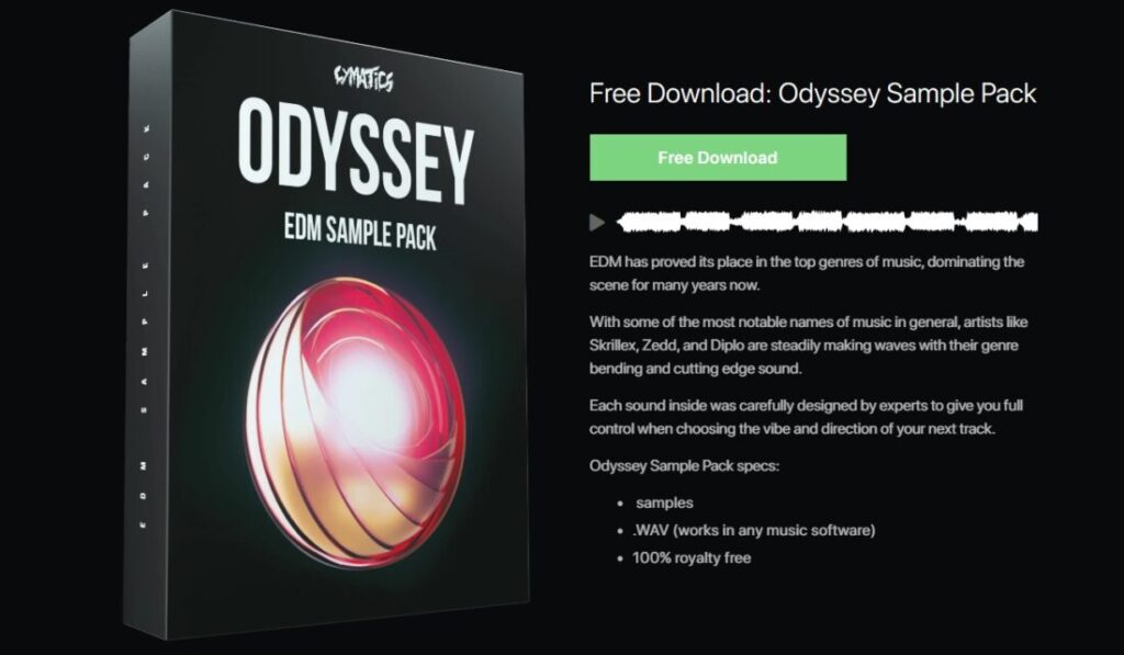 Odyssey Free EDM samples